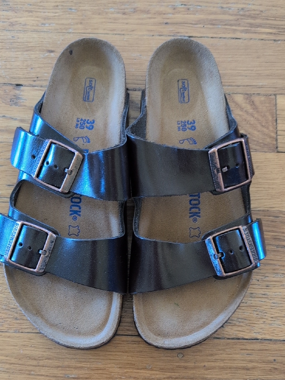 Birkenstock Dark Brown Arizona Sandals Size 39E